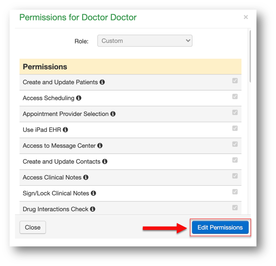 Turn On DrChrono Permissions For Group Reporting – Healthmonix Help Center